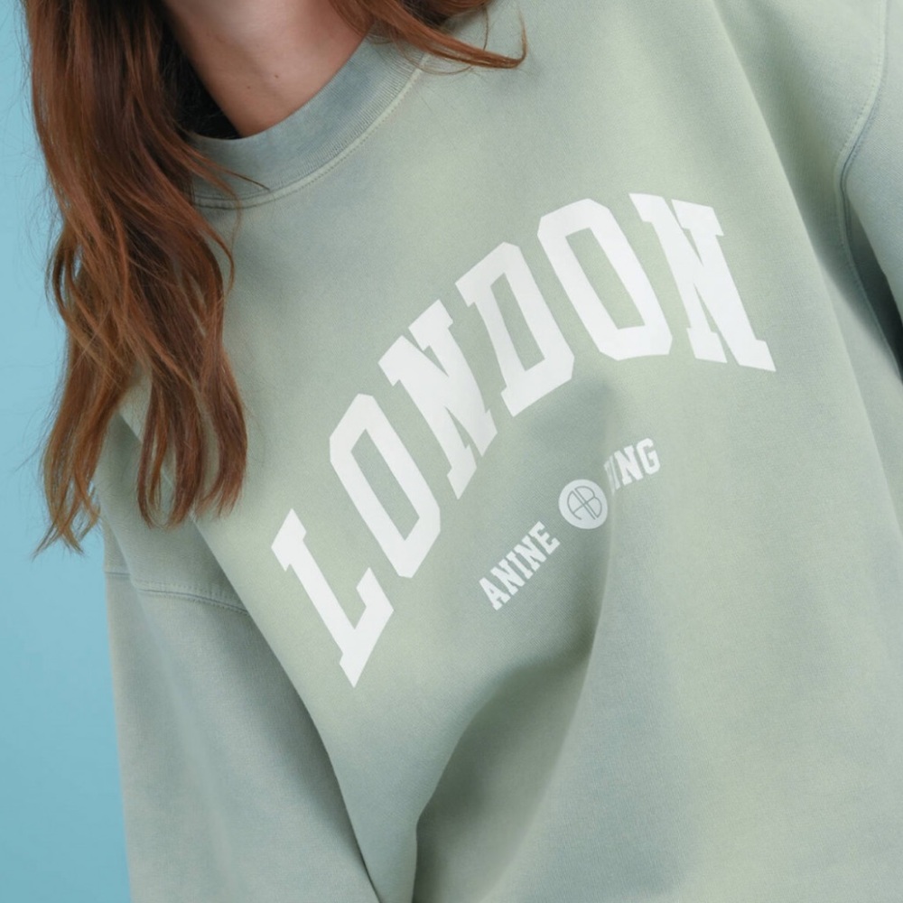 Anine Bing Green Sweatshirt